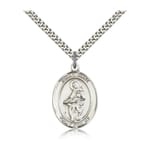 Sterling Silver St. Jane of Valois Pendant w/ chain