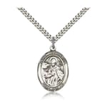Sterling Silver St. Januarius Pendant w/ chain
