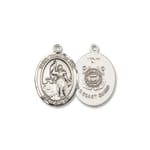 Sterling Silver St. Joan of Arc /Coast Guard Pendant w/ Chain