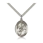 Sterling Silver St. John of God Pendant w/ chain