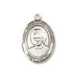 Sterling Silver St. Josemaria Escriva Pendant w/ Chain