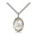 Sterling Silver St. Josemaria Escriva Pendant w/ chain