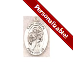 Sterling Silver St. Joseph Medal on 20 inch chain<!josephmedal>