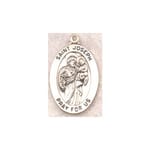 Sterling Silver St. Joseph Medal on 20 inch chain<!josephmedal>