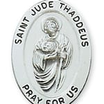 Sterling Silver St. Jude Medal with 20 inch chain 