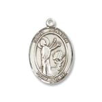 Sterling Silver St. Kenneth Pendant w/ Chain