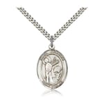 Sterling Silver St. Kenneth Pendant w/ chain