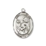 Sterling Silver St. Kevin Pendant w/ Chain