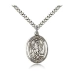 Sterling Silver St. Lazarus Pendant w/ chain