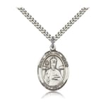 Sterling Silver St. Leo the Great Pendant w/ chain
