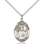 Sterling Silver St. Leo the Great Pendant w/ Chain