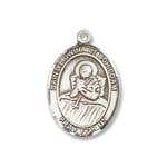 Sterling Silver St. Lidwina of Schiedam Pendant w/ Chain