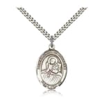 Sterling Silver St. Lidwina of Schiedam Pendant w/ chain