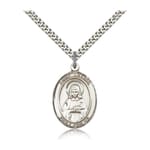 Sterling Silver St. Lillian Pendant w/ chain