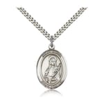 Sterling Silver St. Lucia of Syracuse Pendant w/ chain
