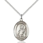 Sterling Silver St. Lucia of Syracuse Pendant w/ Chain