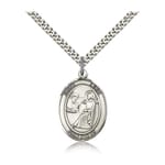 Sterling Silver St. Luke the Apostle Pendant w/ chain