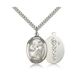 Sterling Silver St. Luke the Apostle Pendant w/ chain