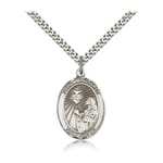 Sterling Silver St. Margaret Mary Alacoque Pendant w/ chain