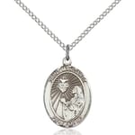 Sterling Silver St. Margaret Mary Alacoque Pendant w/ Chain