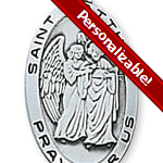 Sterling Silver St. Matthew Medal with 24 inch chain 