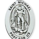 Sterling Silver St. Michael Medal with 20 inch chain 