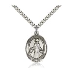 Sterling Silver St. Nino de Atocha Pendant w/ chain