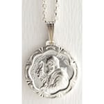 Sterling Silver St. Padre Pio Medal w/ Chain