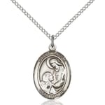 Sterling Silver St. Paula Pendant w/ Chain
