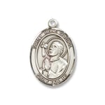 Sterling Silver St. Rene Goupil Pendant w/ Chain