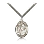 Sterling Silver St. Rene Goupil Pendant w/ chain