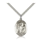 Sterling Silver St. Richard Pendant w/ chain