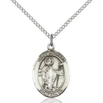 Sterling Silver St. Richard Pendant w/ Chain