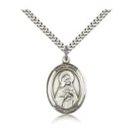 Sterling Silver St. Rita of Cascia Pendant w/ chain