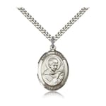 Sterling Silver St. Robert Bellarmine Pendant w/ chain