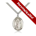 Sterling Silver St. Roch Pendant w/ chain