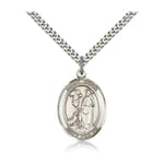 Sterling Silver St. Roch Pendant w/ chain