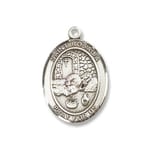 Sterling Silver St. Rosalia Pendant w/ Chain