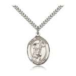 Sterling Silver St. Stephanie Pendant w/ chain