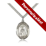 PERSONALIZE: Sterling Silver St. Teresa of Avila Pendant w/ chain