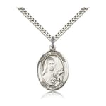 Sterling Silver St. Therese of Lisieux Pendant w/ chain