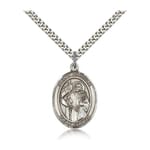 Sterling Silver St. Ursula Pendant w/ chain