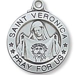Sterling Silver St. Veronica Medal