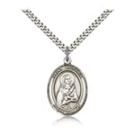 Sterling Silver St. Victoria Pendant w/ chain