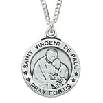 Sterling Silver St. Vincent de Paul Medal
