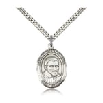 Sterling Silver St. Vincent de Paul Pendant w/ chain