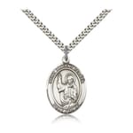 Sterling Silver St. Vincent Ferrer Pendant w/ chain