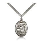 Sterling Silver St. Vitus Pendant w/ chain