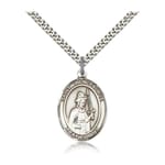 Sterling Silver St. Wenceslaus Pendant w/ chain