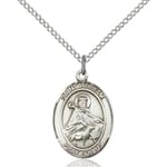 Sterling Silver St. William of Rochester Pendant w/ Chain